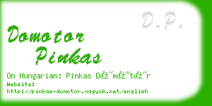 domotor pinkas business card